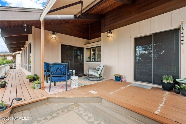 10875 E Manzanita Trl, Dewey-Humboldt, AZ 86327 - view of wooden deck