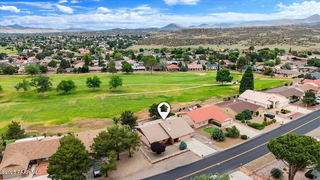 10875 E Manzanita Trl, Dewey-Humboldt, AZ 86327 - aerial view of residential area with a mountainous background and a golf course