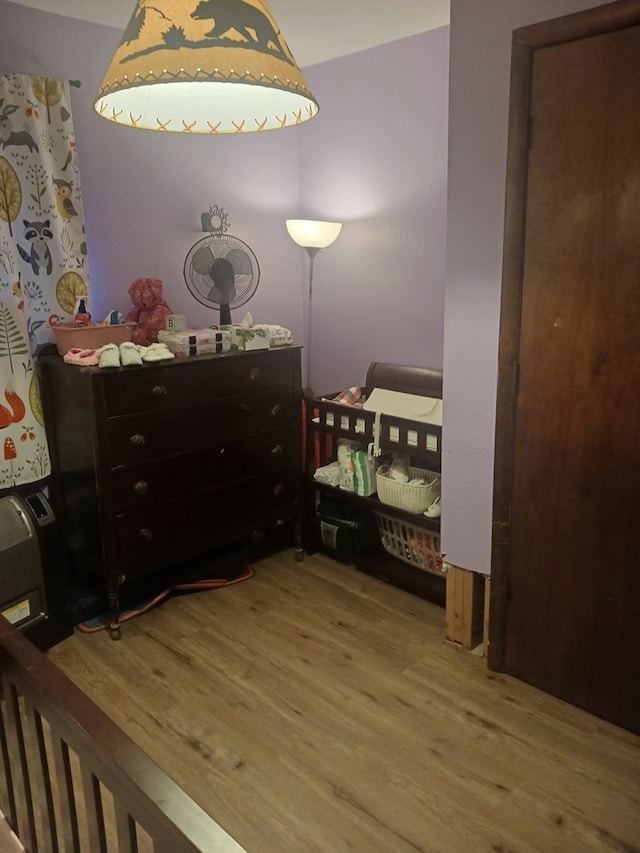 bedroom featuring light hardwood / wood-style flooring