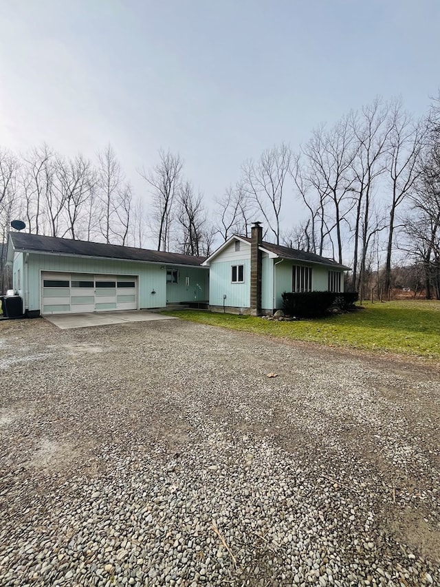 ranch-style house with a garage