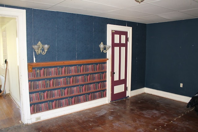 entryway with a paneled ceiling