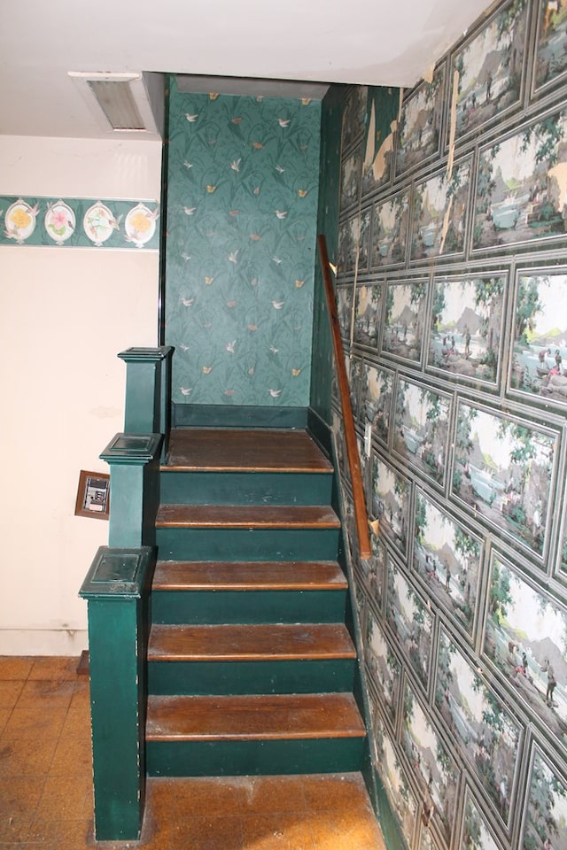 view of stairway