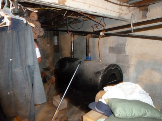 view of basement