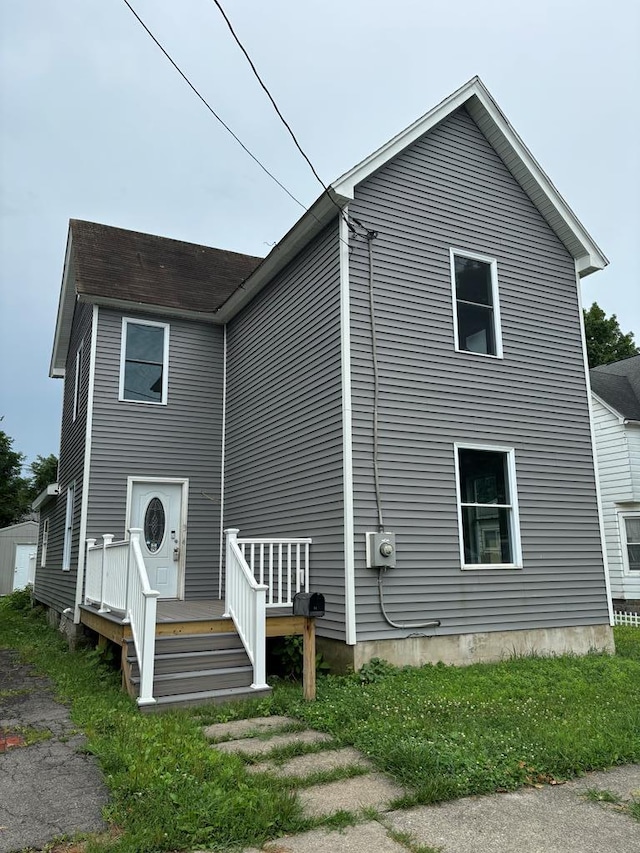 view of front of home