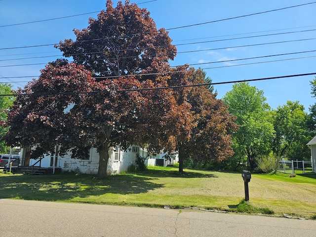 view of front of house featuring a front yard