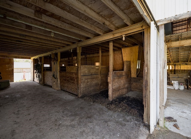 view of horse barn