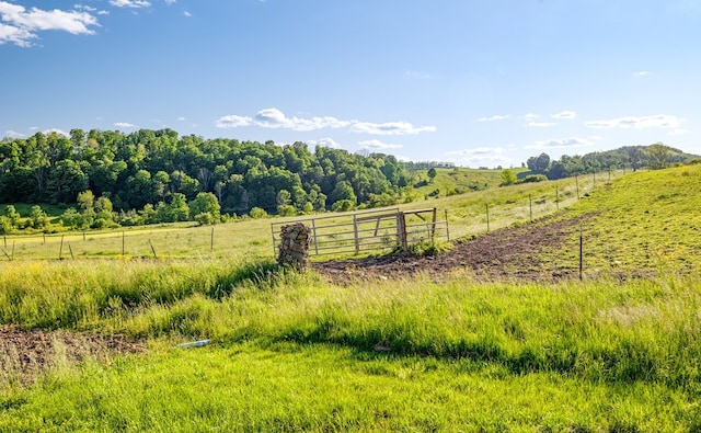 exterior space featuring a rural view