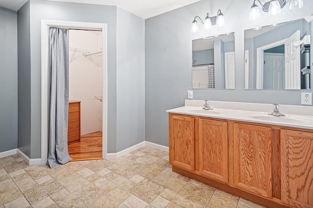 bathroom with vanity