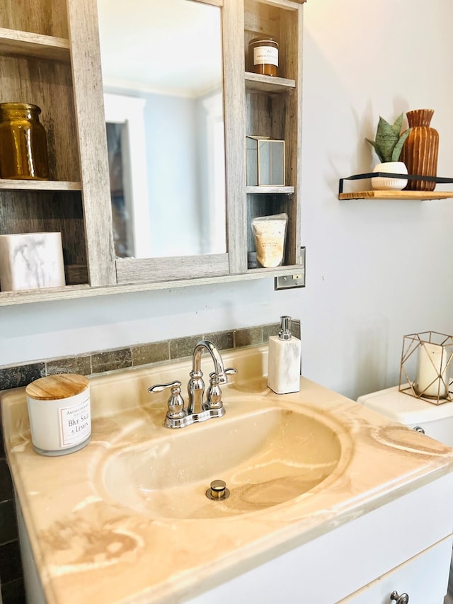 bathroom featuring vanity