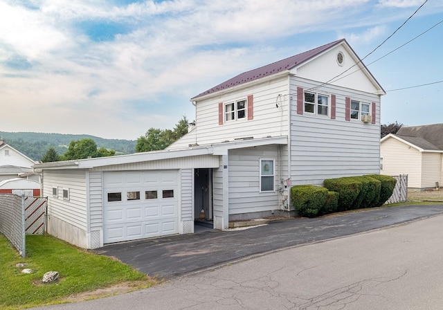 front of property with a mountain view