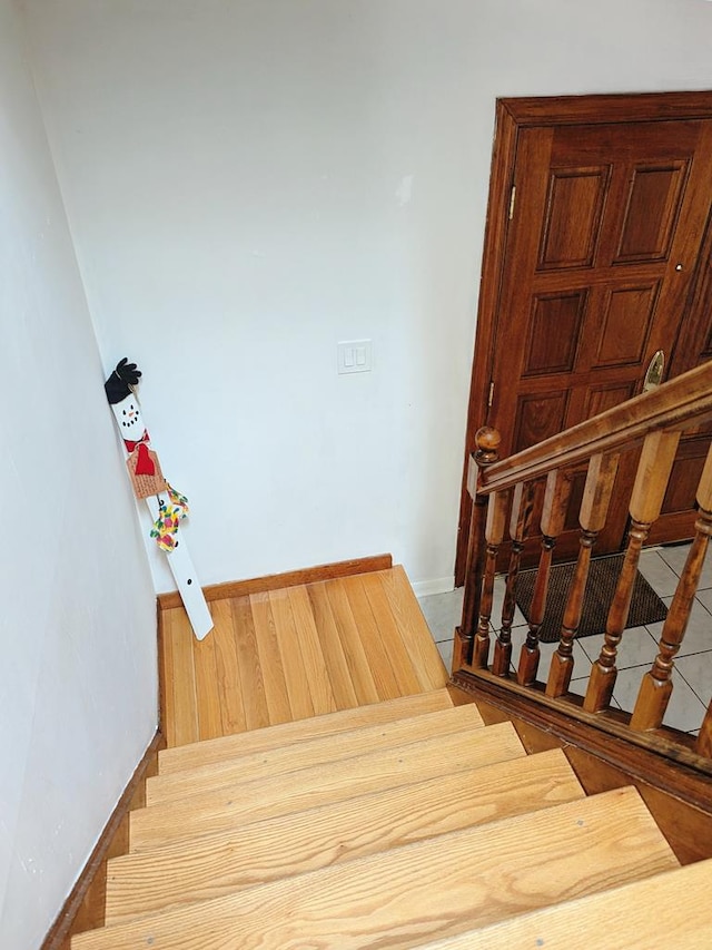 view of stairs