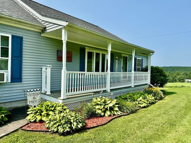 entrance to property with a porch