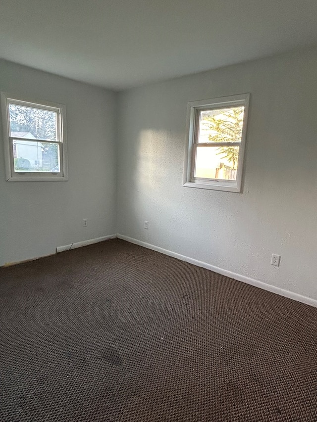 view of carpeted empty room