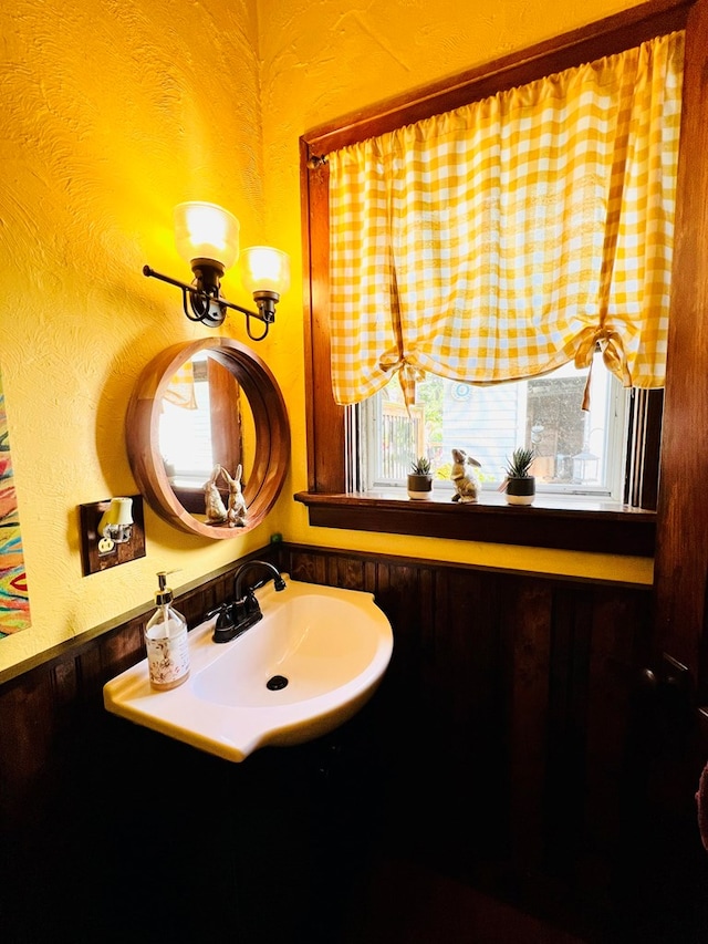 bathroom featuring sink