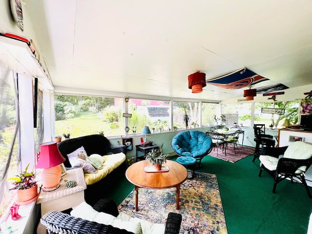 sunroom / solarium featuring a wealth of natural light