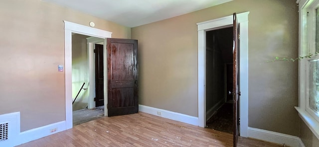 interior space featuring light wood-type flooring