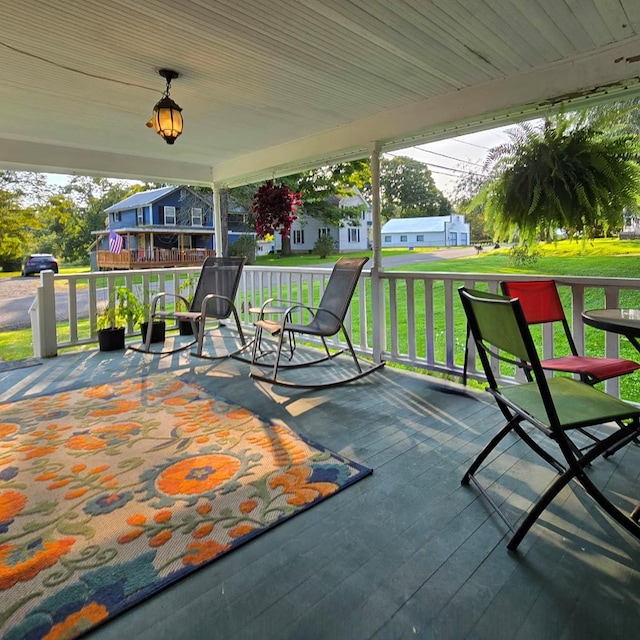 view of patio / terrace featuring a deck