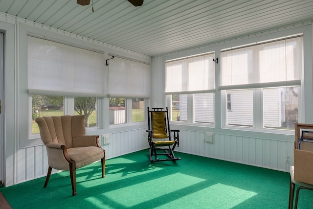 view of sunroom / solarium