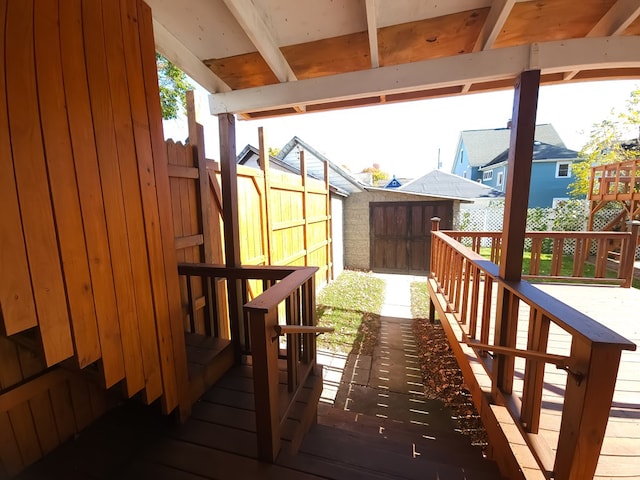 view of deck