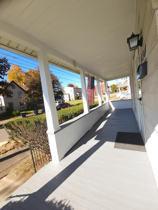 view of patio with covered porch