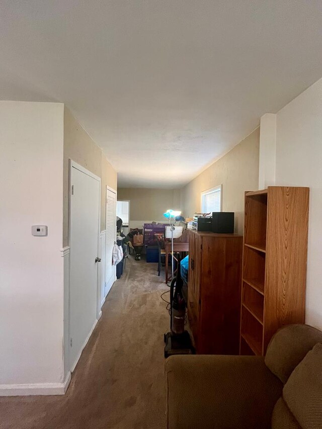 bedroom with carpet floors