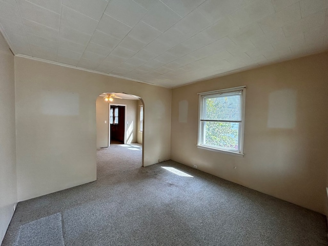 view of carpeted empty room