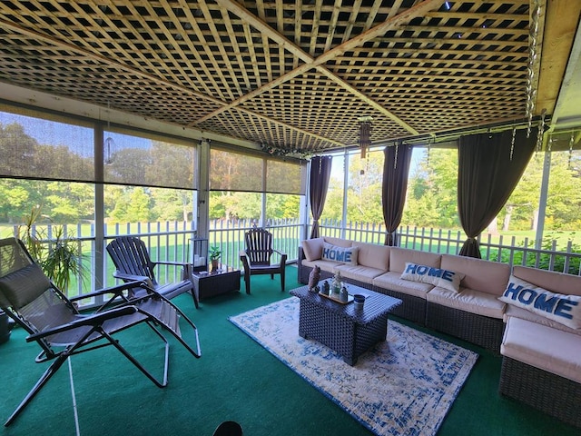 view of sunroom / solarium