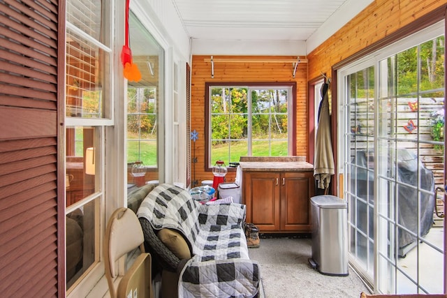 view of sunroom / solarium