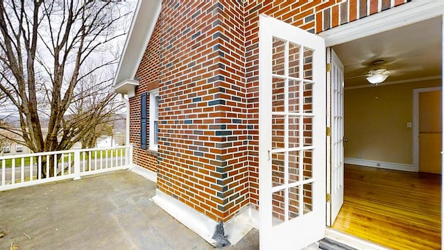 exterior space featuring covered porch