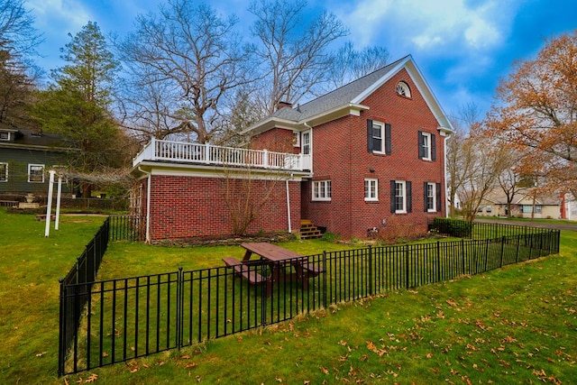 exterior space featuring a wooden deck