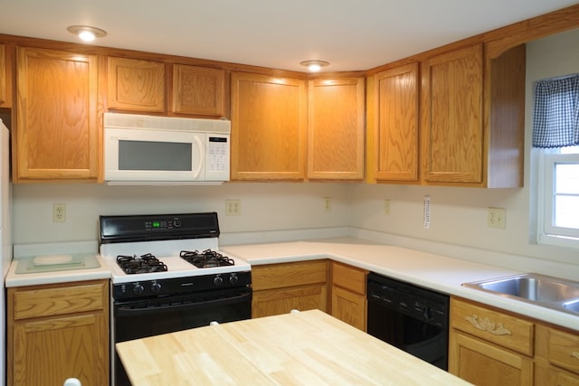 kitchen featuring white appliances