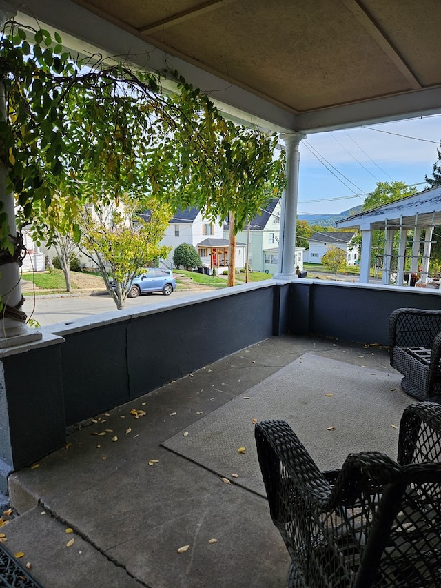 view of patio with covered porch