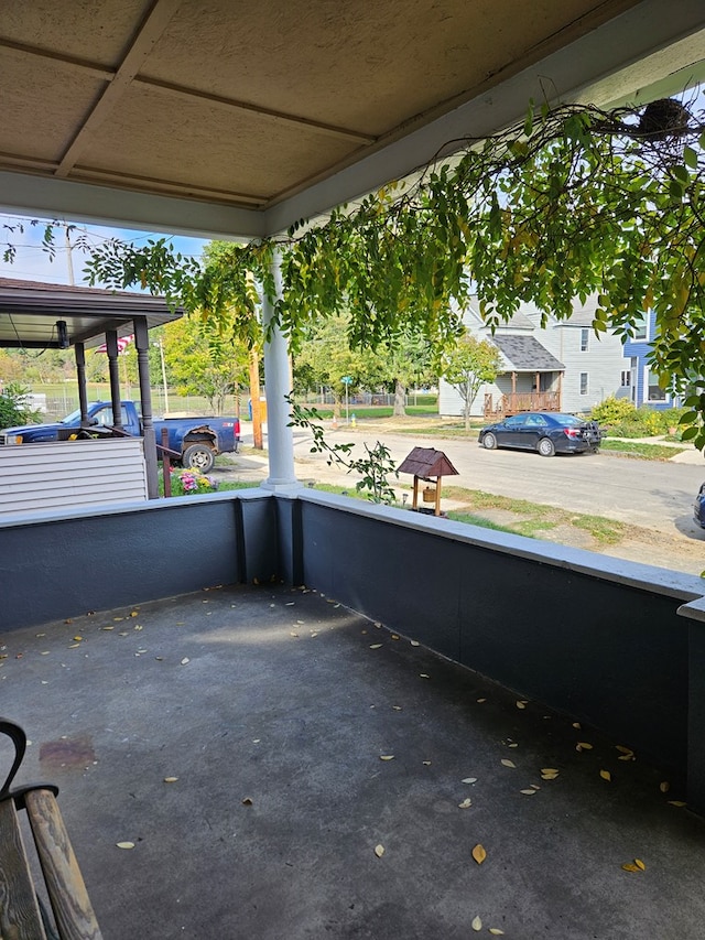 view of patio with a porch