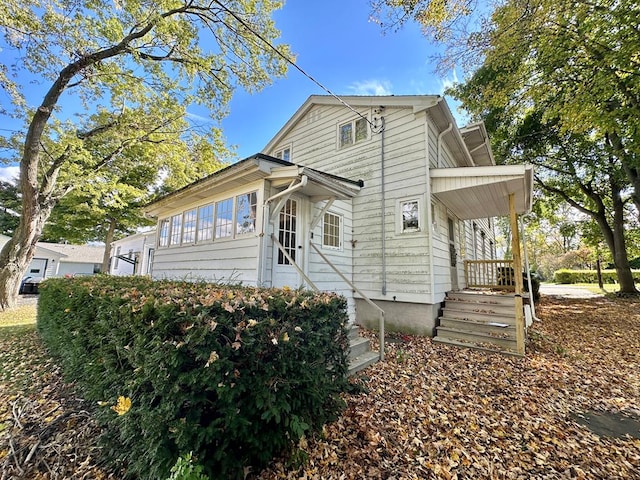 view of home's exterior