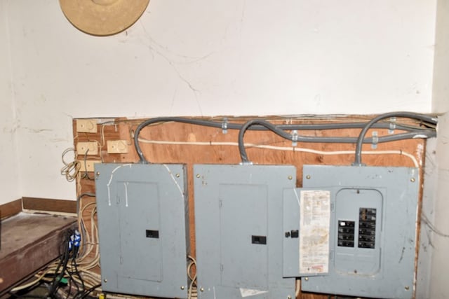 utility room with electric panel