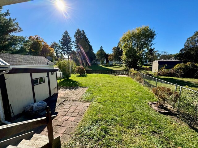 view of yard with a patio