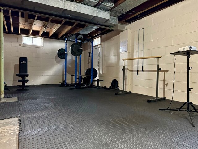 view of workout room