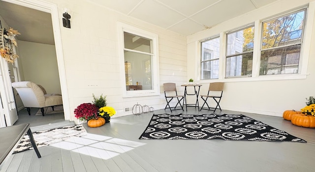 view of sunroom / solarium