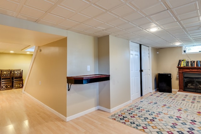 interior space featuring light wood-type flooring