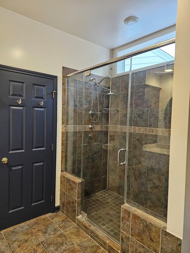 bathroom with walk in shower