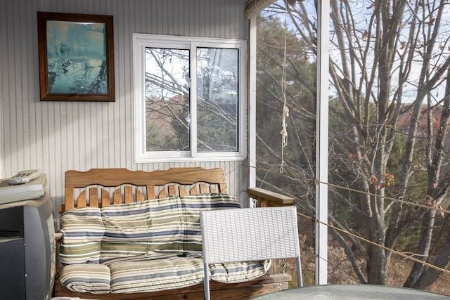 view of sunroom