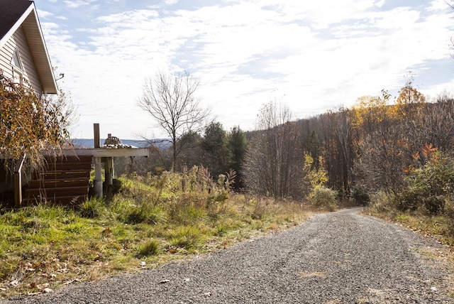 view of road