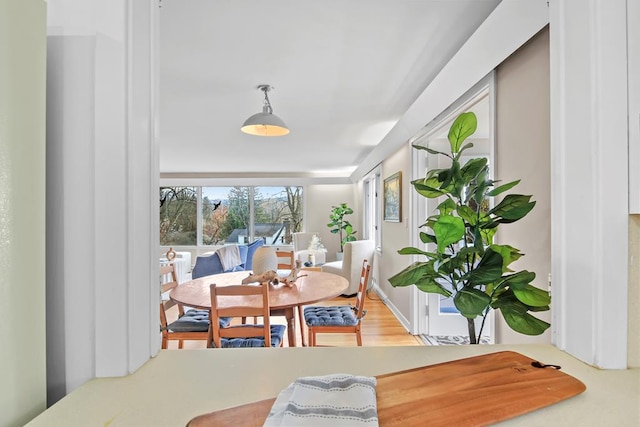 view of dining area