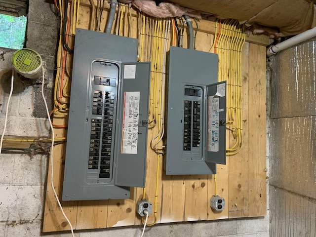 utility room featuring electric panel