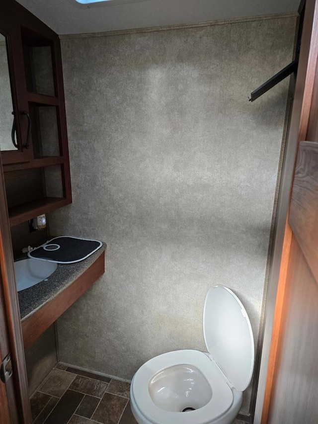 bathroom featuring toilet