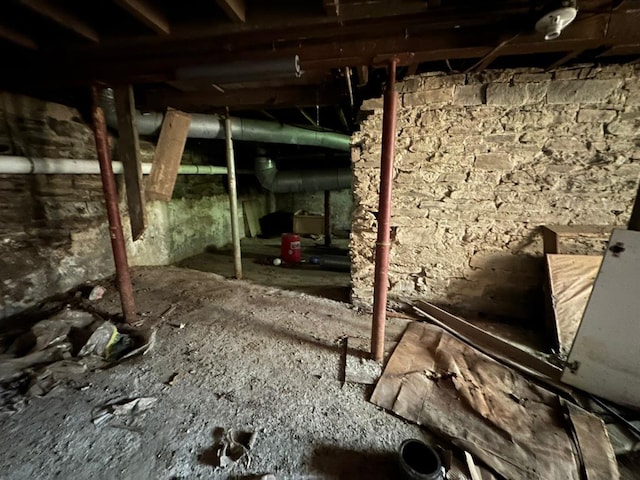 view of basement