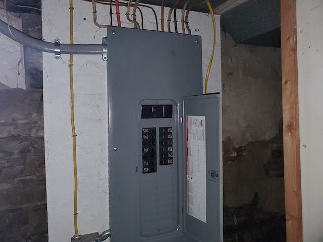 utility room with electric panel