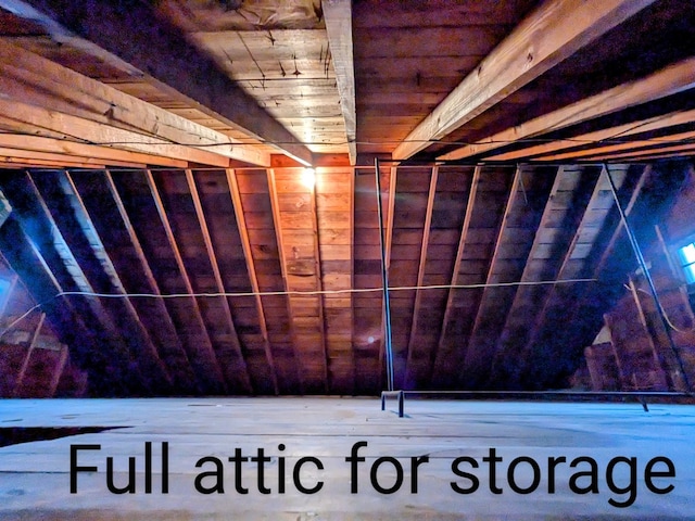 interior space with wooden ceiling