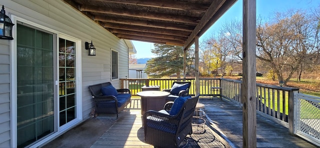 view of wooden terrace