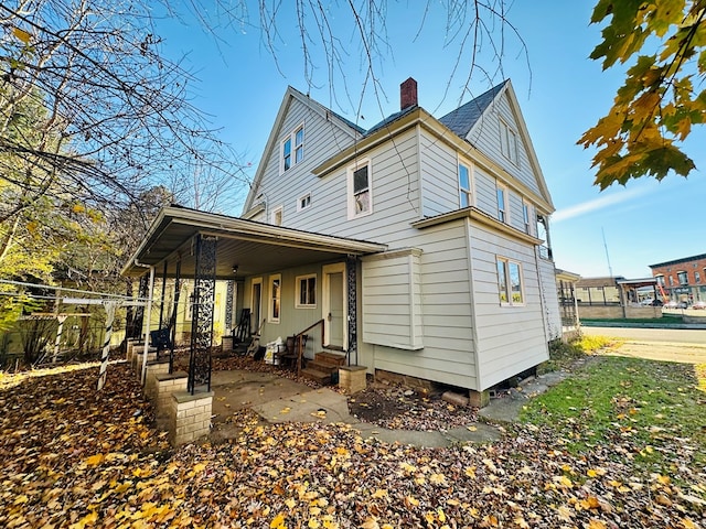 view of rear view of property